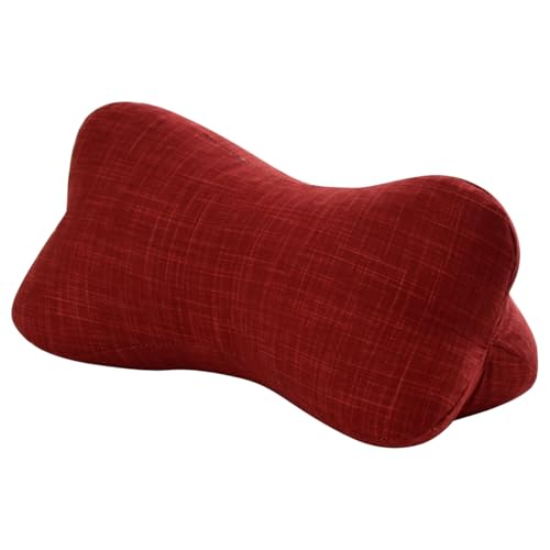 イケヒコ 寝具 まくら クッション ほね枕 約32×15cm レッド 日本製 低反発チップ 足枕 腰当 もっちり #2918539