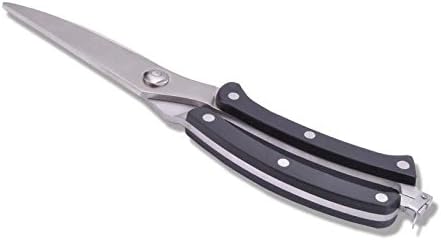 Gaosi Tools 10 Inch Heavy Duty Stainless Steel All Purpose Professional Kitchen Shears (BLACK)