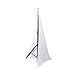 Pyle Universal Tripod Scrim-Double Sided DJ Speaker/Light Skirt Cover w/Straps, Bag, Made from Stretchable Lycra Spandex, Fit Stands Up to 75” x 43 PSCRIMW2 (White)