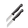 Westmark Set van 2 schilmesjes, met recht lemmet, lemmetlengte: elk 6,5 cm, roestvrij staal/kunststof, Techno, zilver…