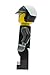 LEGO Movie Bad Cop Kids Minifigure Light Up Alarm Clock | Black/Gray | Plastic | 9.5 inches Tall | LCD Display | boy Girl | Official