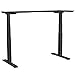 EleTab Height Adjustable Electric Standing Desk, 55 x 24 Inches Large Stand Up Desk Workstation, Full Sit Stand Home Office Table with Programmable Preset Controller, Black Frame/Black Top