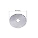 AUTOTOOLHOME Rotary Cutter Blades 60mm 5 Pack SKS-7 Replacement Rotary Blade Cutting Paper Fabric Patchwork Sewing Quilting Scrapbooking Tool