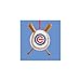 Chicago Cubs Baseball and Crossed Bats Christmas Ornament
