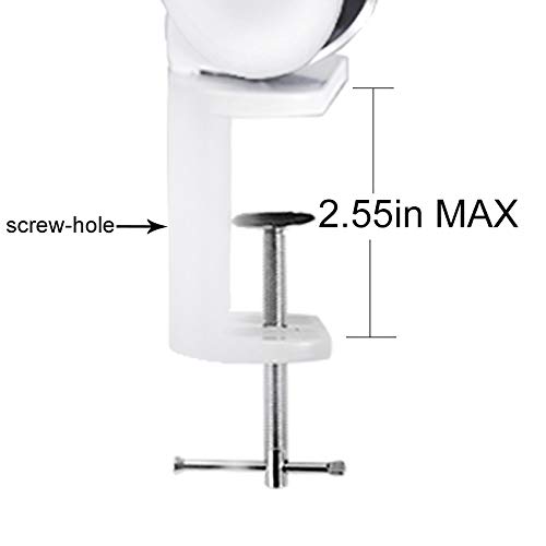 5X Magnifying Lamp LED 850lm Desk Clamp Lamp Magnifier Glass Lighted BBOUNDER Adjustable Arms Craft Lamp White Clamp for Craft Table Workbench - Thumbnail 7