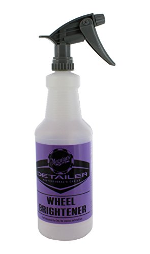 Meguiar s D20140 Wheel Brightener Bottle - 32 oz. Capacity W/ Meguiar s D110542 Chemical Resistant Sprayer