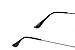 Gravity's Non-Prescription Premium Aviator Clear Lens Glasses - Black