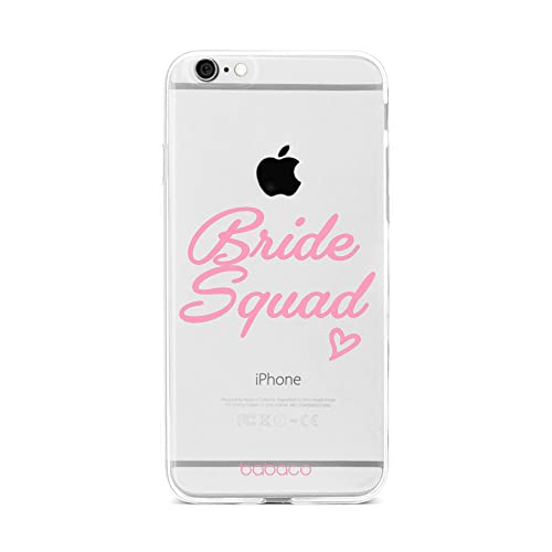 BABACO Funda para teléfono móvil de ERT Group para iPhone 6 Plus Original y con Licencia Oficial diseño Bride Squad 001 Adaptada a la Forma del teléfono móvil, parcialmente Transparente