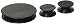 ResOlution Caps Universal Caps for Cleaning, Storage, and Odor Proofing Glass Water Pipes/Rigs and More - Black