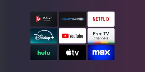 MAG555 Streaming Media Player Google TV™ 2025 | 4K HDR | Voice Remote | Dual-Band Wi-Fi | Chromecast Built-in | HDMI + AV Output