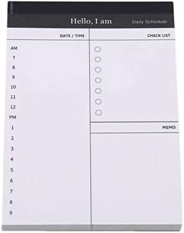 KISSFRIDAY Paper memo pad Daily Planner Office Desk Check List Notepad to do List Stationery(Style 2)