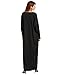 Verdusa Women's Casual Long Sleeve Oversized Loose Pocket Plus Size Maxi Dress Black L