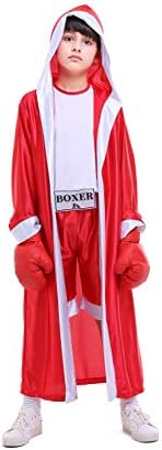 Children Boxer Halloween Boxing Costume Dress-Up Role Play Party