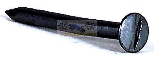 Bent Pinewood Derby BSA Axle with Easy Turn Screw Driver Slot - Polished Graphite Coated Steering Axle with 1.5 Degree Bend (Single Axle)