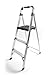 Rubbermaid 3-Step Lightweight Aluminum Step Stool Ladder, ANSI Type 2 Duty Rating, 225-Pound Capacity