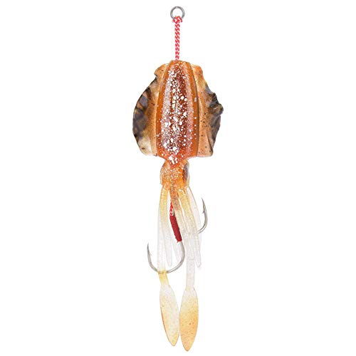 Jarchii 3D Eyes Tintenfisch-Angelköder, 15,3 cm / 60 g Octopus-Angelköder, Octopus-Tintenfischköder, gefälschter… – Bild 3