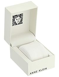 Anne Klein - Reloj de pulsera para mujer con cristales de Swarovski y malla acentuada