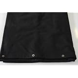B1 Buhnenmolton Konfektioniert Schwarz 5m X 3m Molton Vorhang