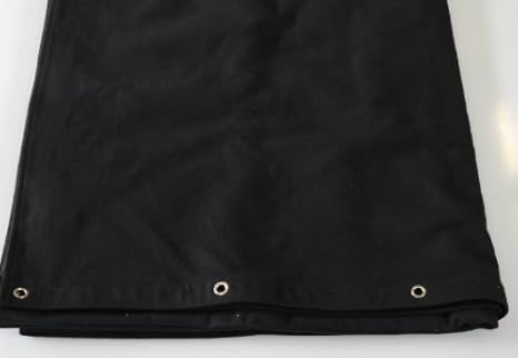 Bühnenvorhang grösse wählbar Farbe:schwarz B1 Molton 300gr/m geöst (300 * 400cm)