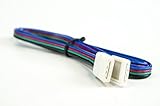 10mm (5050) Solderless LED Light Strip Connector Extension, Multi Color RGB - 3 Foot Strip to Strip Any Angle Connector - for LED Strip Light & Tape Light in Kitchens, Cabinets, Shelving & More