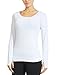 BALEAF Women's Long Sleeve Open Back Workout Yoga Top Shirts White Size M