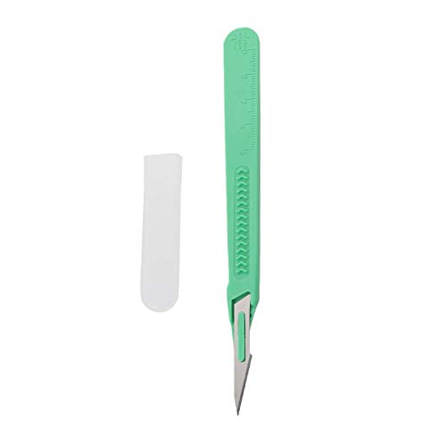 UKCOCO 10Pcs Disposable Plastic Surgical Scalpel Knife Multi-Function Scrapbooking Crafts Carving Knife Tools(SS-1)