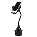 Kuelor Car Cup Phone Holder, Universal Long Arm Cell Phone Car Mount with 360° Rotatable Cradle Compatible for All Smartphones Such as iPhone, Samsung and GPS
