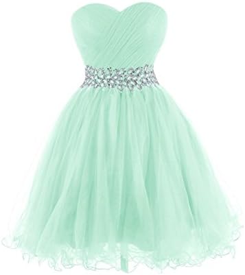 KARMA PROM Women's Sweetheart Tulle Cocktail Dress Homecoming Dress US8 Mint Green