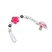 Pacifier Clips for Baby Kids - 2 Packs Pinky Clips for Universal Strap, Holder, Leash for Teether & Pacifiers