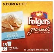 Folgers Gourmet Selections Vanilla Biscotti Coffee K-Cups, 18 count, 5.71 oz