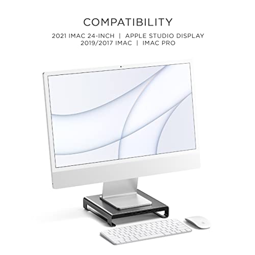 Satechi TypeC Aluminum Monitor Stand Hub with USBC Data, USB 3.0