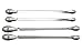 Stainless Steel lab spatula Micro Scoop Reagent Lab Sampling Spoon Lab Spatulas Scoop Bar Spoon Medical Pharmacy Mini Micro Spoon Scoop 2Pcs for 22cm 2 Pcs for 20cm