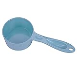 Super Design Sturdy Melamine Food Scoop for Dogs Cats Birds, Measuring Cup, Long Comfortable Handle, Half Cup