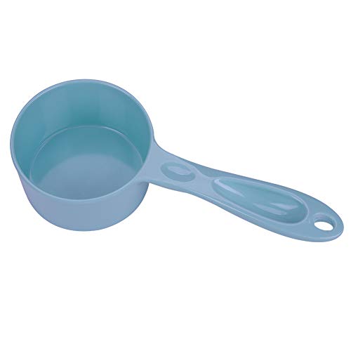 Super Design Sturdy Melamine Food Scoop for Dogs Cats Birds, Measuring Cup, Long Comfortable Handle, Half Cup