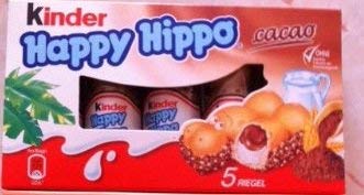 2 Packs of Ferrero Kinder Happy Hippo Milk & Cacao cream Chocolate Bar