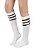 STYLEGAGA Women's Casual Knee High Socks (One Size : XS to M, Triple Stripe Asst-5P)