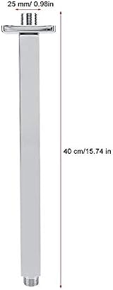 Wifehelper Square Shower Arm 40cm Stainless Steel Wall Mounted Extension Pipe view 3