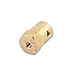 uxcell 7mm Bore 18mm Length Brass Motor Tyre Coupling Joint Hex Coupler Gold Tone