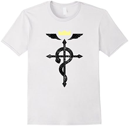 Men's FMA Flamel Cross Anime T-Shirt Large White