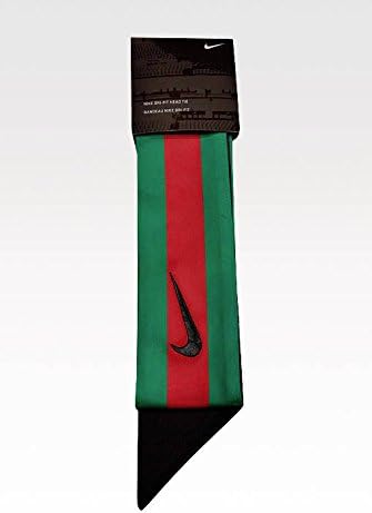 GRINCH - Green Red Black Custom Nike Dri-Fit Head Tie Headband 2.0 - White