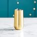 VonShef Gold Highball Cocktail Glasses Brushed Gold Stainless Steel Set of 2 Gold 16oz Tumblers with Gift Box