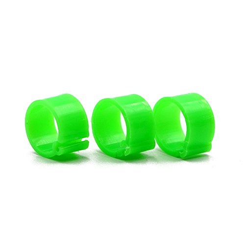 MasXirch 100 Pcs Vogel Bein Ringe Vogel Identifikation Bein Bands Geflügel Bein Bands Clip auf Bein Ringe für Tauben Tauben Wachtel (8mm) – Bild 3