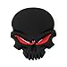 FineFun 2 Pcs New 3D Metal Skull Logo Emblem Sticker Car SUV Body Exterior Cover Fender Decals DIY Car-Styling 3D Stickers (Black)