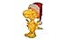 PRODUCTWORKS 18-Inch Peanuts 3D LED Pre-Lit Woodstock in Santa Hat Christmas Holiday Yard Art Decoration, 35 Lights