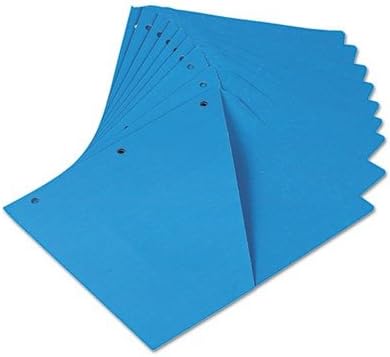 (3 Pack Value Bundle) UNV61681 Slash-Cut Pockets for Three-Ring Binders, Jacket, Letter, 11 Pt., Blue, 10/Pack