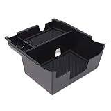 Custom Fit Center Console Armrest Organizer Accessories for 2018 2019 2020 Subaru Crosstrek and Impreza (Solid Black)