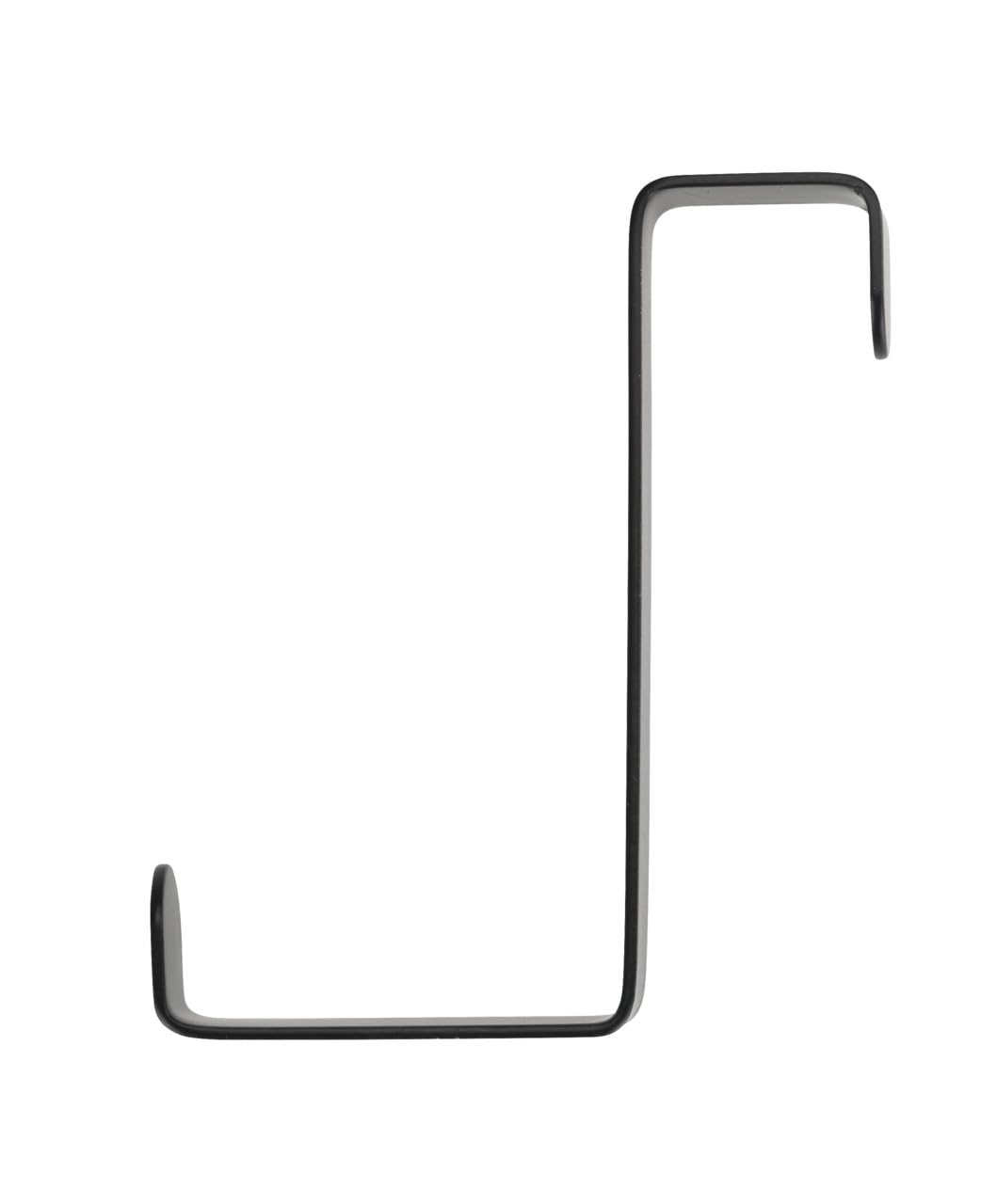 WENKO 23175100 Door hooks black - Over-the-door coat rack, 4 hooks., Steel, 7.6 x 1.2 x 6 cm, Black