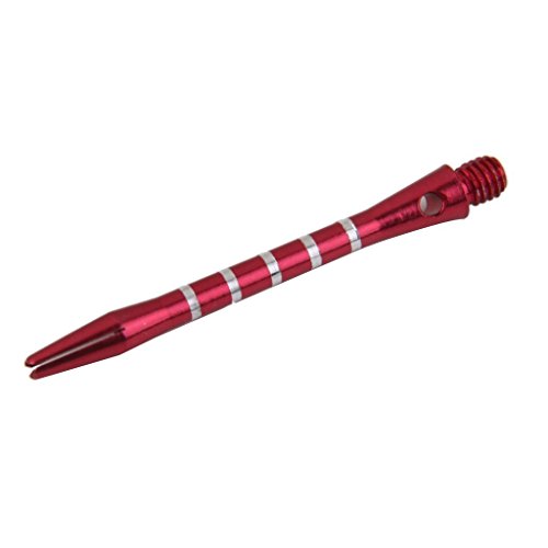 TMERY Re-Grooved Anodised Aluminium Striped Dart Shaft - Random Color