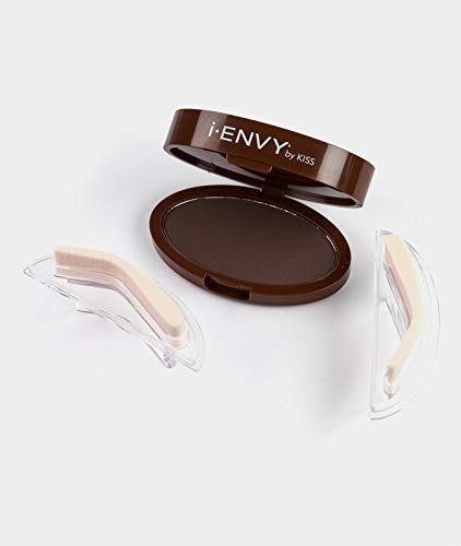 Kiss i-envy brow stamp kit Dark brown Makeup, 1 Count - //medicalbooks.filipinodoctors.org