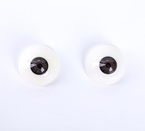 UUDOLL 1 Pair of Resin Safety Eyes for TPE Silicone Real Doll - Maroon